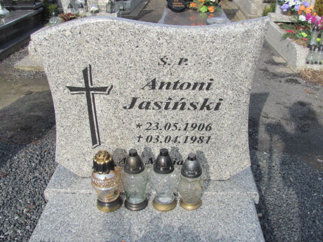 Antoni Jasiński 1906 Nowogrodziec - Grobonet - Wyszukiwarka osób pochowanych