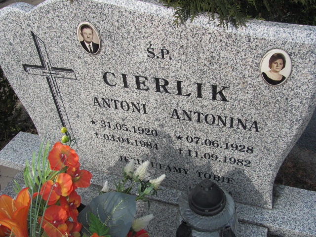 Antoni Cierlik 1920 Nowogrodziec - Grobonet - Wyszukiwarka osób pochowanych