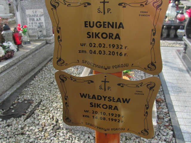 Eugenia Sikora  1932 Nowogrodziec - Grobonet - Wyszukiwarka osób pochowanych