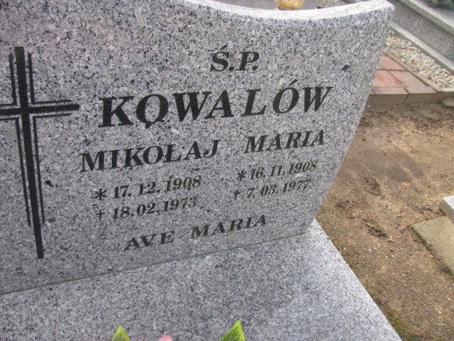 Mikołaj Kowalów  1908 Nowogrodziec - Grobonet - Wyszukiwarka osób pochowanych