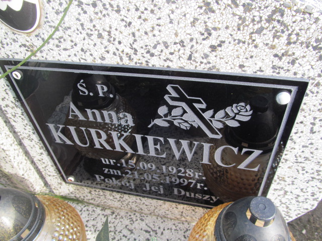 Anna Kurkiewicz 1928 Nowogrodziec - Grobonet - Wyszukiwarka osób pochowanych