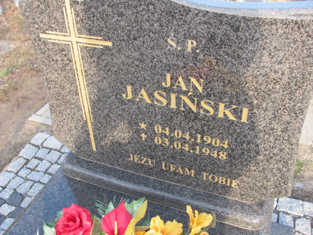 Jan Jasiński 1904 Nowogrodziec - Grobonet - Wyszukiwarka osób pochowanych