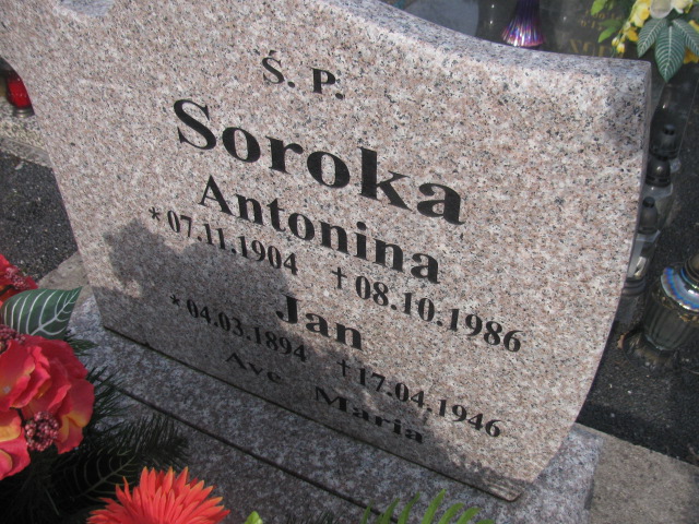 Jan Soroka 1894 Nowogrodziec - Grobonet - Wyszukiwarka osób pochowanych