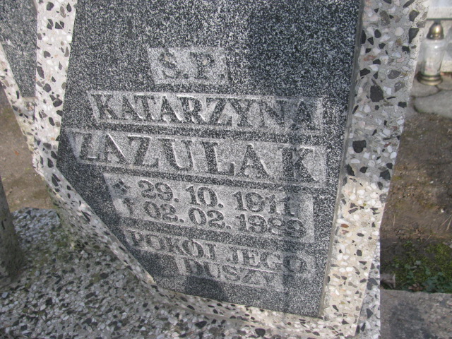 Katarzyna Zazulak 1911 Nowogrodziec - Grobonet - Wyszukiwarka osób pochowanych