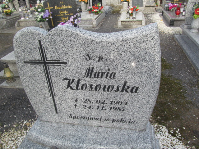 Maria Kłosowska 1904 Nowogrodziec - Grobonet - Wyszukiwarka osób pochowanych